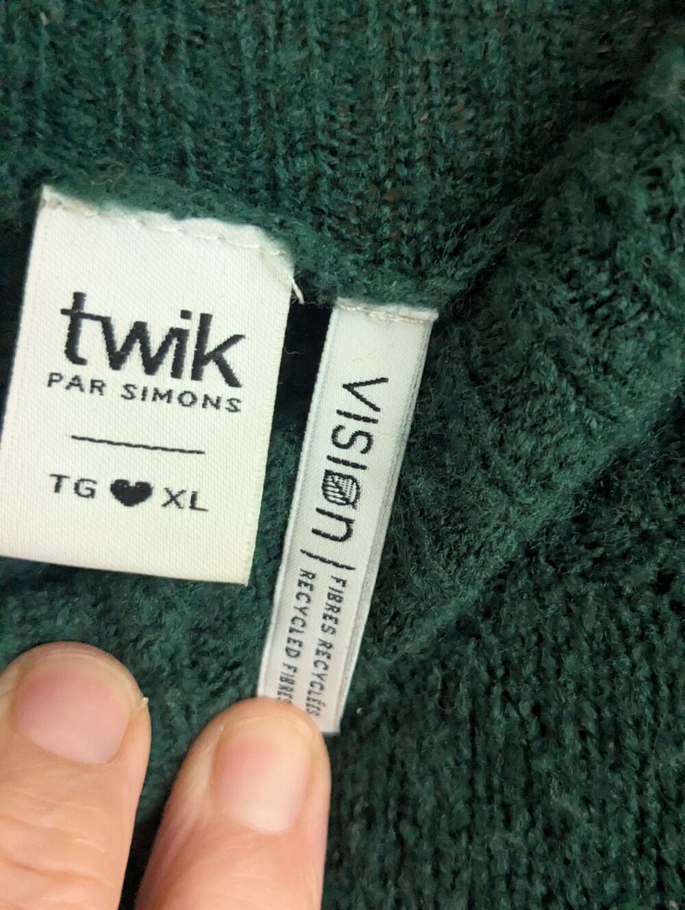 Twik By Simons Mock Neck Baggy Sweater - Picture 5 of 10